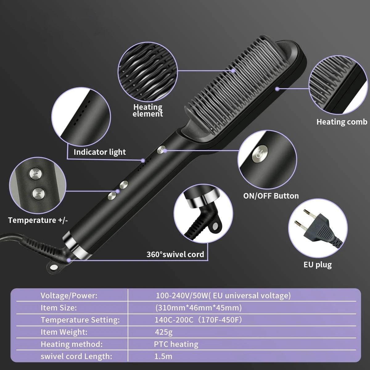 Hair Straightener Brush™